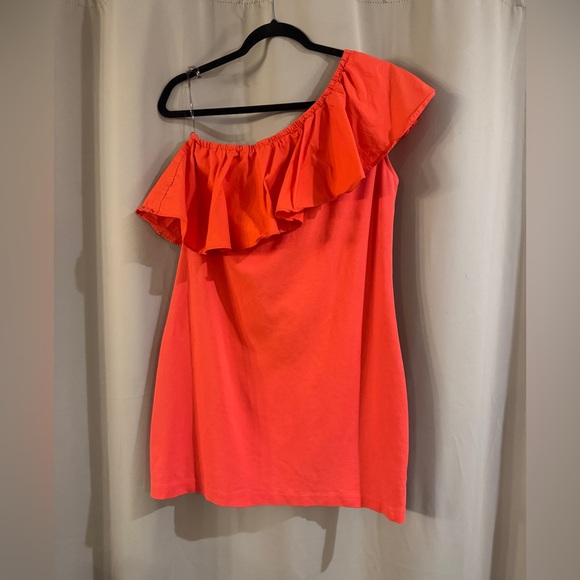 A New Day  Orange One-Shoulder Dress - Picture 1 of 5